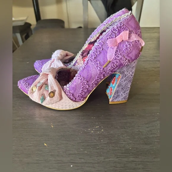 Irregular Choice Lavender and Blush Heels - Picture 3 of 10